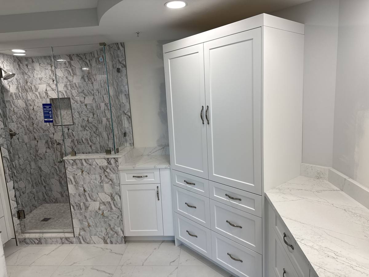 Built-in closet and dressing area